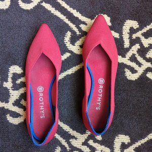 Rothy's Ruby Red Point flats